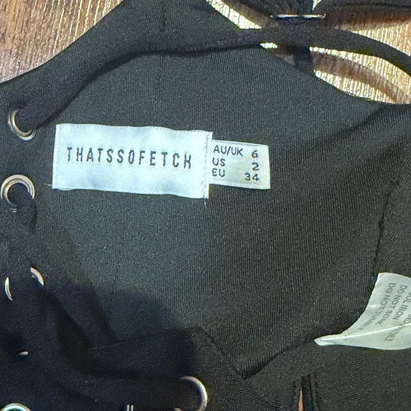 Women's Black Corset Cutout Tank Top - Picture 6 of 6